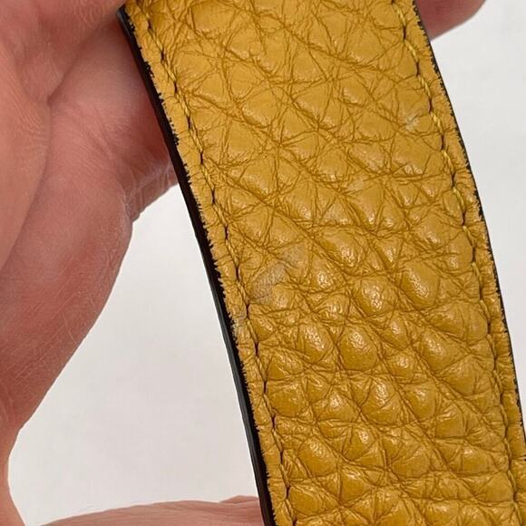 Fendi Tangerine Yellow Leather Selleria Baguette Crossbody Bag - Picture 12 of 16